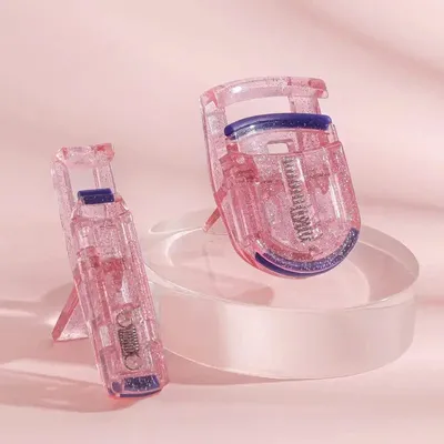 High Quality Wide Angle and Partial Eyelash Curler Compact Mini Travel Portable Beauty Eye Lash Curler Customized Makeup Tool