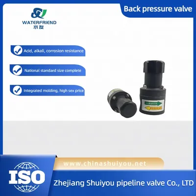 Durable Plastic PVC and CPVC Back Pressure Control Valve