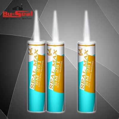 Wholesale Price of Adhesive Factory Acetic Silicone Sealant for Big Plate Glass Sealing Waterproof and Well Sealed