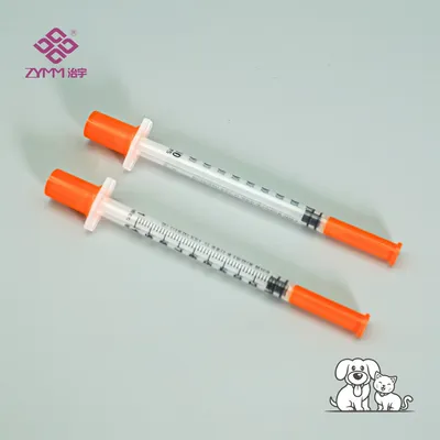 Precision Insulin Syringe for Pet Diabetes with Clear Markings Veterinary Insulin Syringe