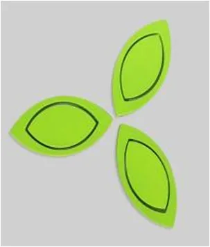 Trefoil Wall Sticker/ MDF Wooden Wall 3D Sticker/ Home/Wall Decoration