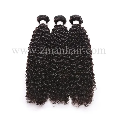 Soft Shiny Kinky Curly Remy Hair Extensions for Woman
