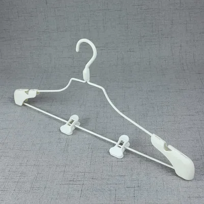 White Metal Underwear Hanger / Clothes Hangers for Branded Showroom