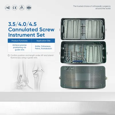 Sterile Orthopedic Trauma Bone Operation Set for Cannulated Screw Implant
