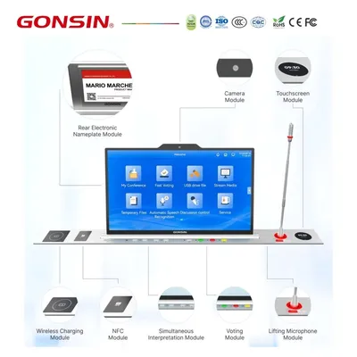 Customizable Touch Control LCD Lifter Paperless Conference System