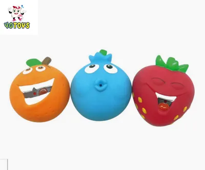 Custom Vinyl Funny Fruit Bath Toys with Water Spraying