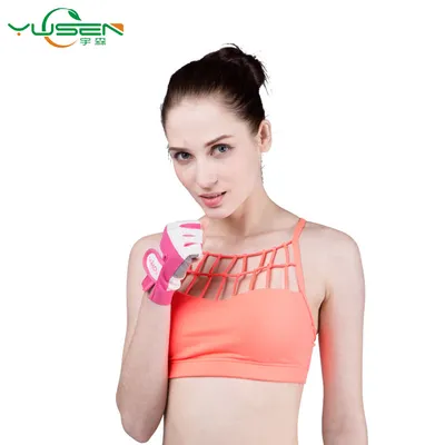 Girls with Bra Plain Custom Sublimation Sport Bra