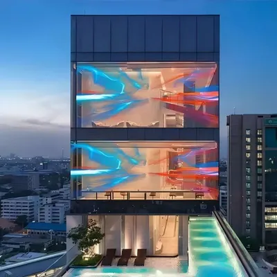 LED Screen Flexible Transparent LED Soft Film Outdoor Transparent LED Display