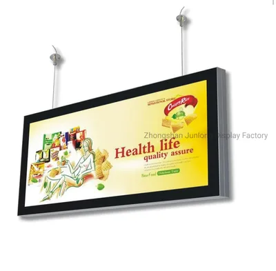 Two Faces Magnetic Ceiling Hang Window Display LED Advertising Menu Light Panel