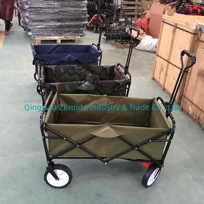 Folded Warehouse Trolley Utility Wagon with Brake