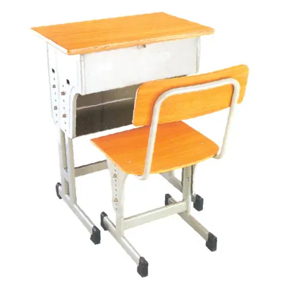 Durable Single Wooden School Desk