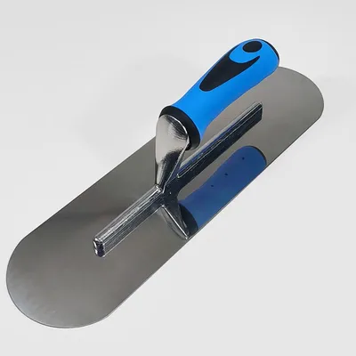 Concrete Leveling Essential: Oval-Shaped Trowel Stainless Steel Cement Floor Finishing Knife Hand Tool