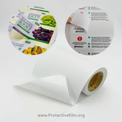 White Synthetic Paper Membrane Sticker Printing Material Film Water Resistance Self Adhesive