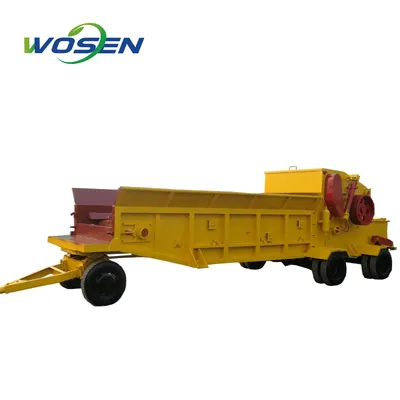 Industrial Diesel Tractor Drum Wood Chipper Shredder Machine for Sale