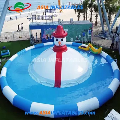 Giant Inflatable PVC Waterproof Durable Snowman Swimming Pool for Kids & Adults