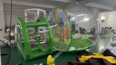All-Season Inflatable Double Room PVC Clear Eco Dome Camping Bubble Tent