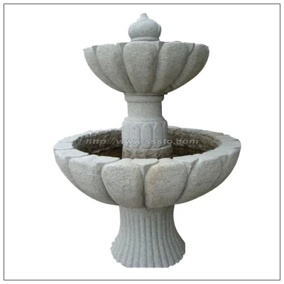 Natural Stone Carving Fountain / Garden Fountain for Decoration