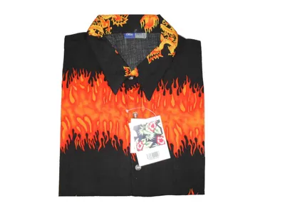 100% Viscose Printing Men's S/S Shirt