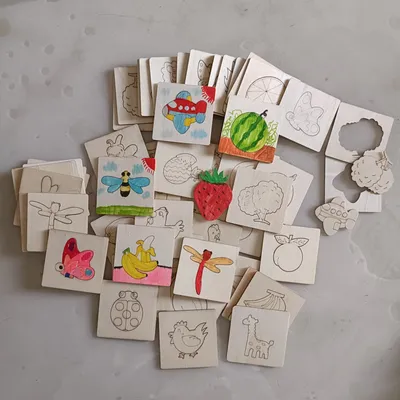 20-Piece Creative Wooden Stencil Kit – Reusable Shapes for Arts & Crafts, Perfect All-Occasion Gift