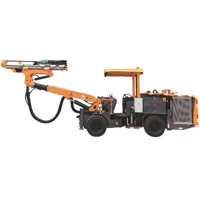 Smjrd19 Secondary Breaking Drill Rig Telescopic Boom Diesel-Hydraulic Reduction Jumbo Rig Oversized Boulder Blockage Drawpoint Breaking Hydraulic Hammer Breaker