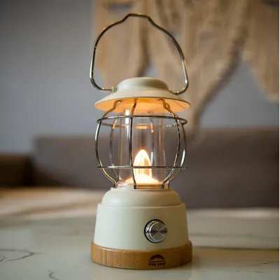 Camping Light LED Potable Rechargeable Lantern Flashlight for Tent and Outdoor