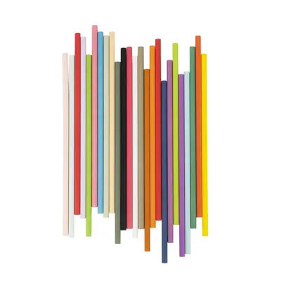 Muti-Colored Bright Rainbow Colors Striped Drinking Straws Paper Straws