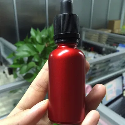50ml Red Glass Dropper Bottle with Tamper Proof Cap