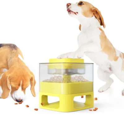Zmaker Press Food Leaking Puzzle Toy for Dog Pet Interactive Food Storage Box