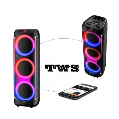 Bluetooth Party Speaker Heavy Bass, Long Hours Battery, Party Lights