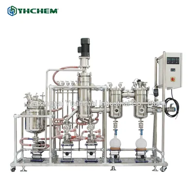Turnkey Solution Stainless Steel Distillation Molecular Distiller Hemp Evaporation Machine