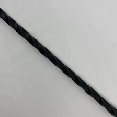 Stair Railing Long Twist Wrought Iron Baluster Powder Coated Satin Black