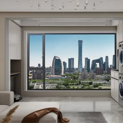 Modern Design Aluminum Casement Window with Renovation Contractor Choice