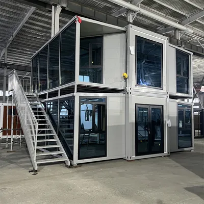 Mobile Double Wing Expandable Container Home for Office & Living