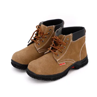 Mesh Anti-Smash Safety Factory Breathable Waterproof Steel Head Insulation Protective Anti-Static Genuine Industry L Mechanic Suede Labor Shoes