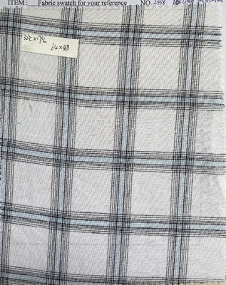 32s C*17s L, 64*48 Cotton Linen Striped Fabric Pattern Linen Textile