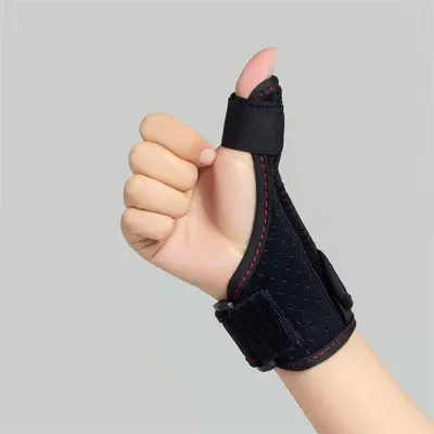 Thumb Stabilizer Brace with Metal Splint, Adjustable Thumb Spica Splint for Trigger Finger, Sprained Thumb & Arthritis Pain
