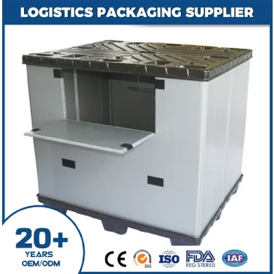 Innovative China Collapsible Foldable Plastic Pallet Box for Warehouse Use