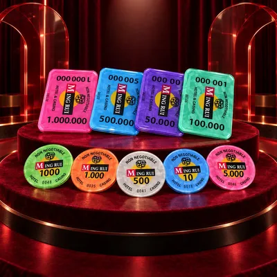 Premium Acrylic Poker Chips with RFID for Casino Table Games