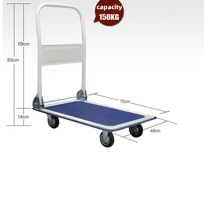 Weight Capacity 150kgs Folding Platform Hand Truck Factory Price Sale