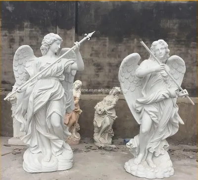 White Marble Stone Carved Statue/Portrait/ Sculpture/Human/Angel Sculpture for Decoration