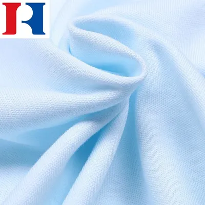 Color Dyeing Anti-Static Flame Retardant 100% Polyester Interlock Fabric for Underwear
