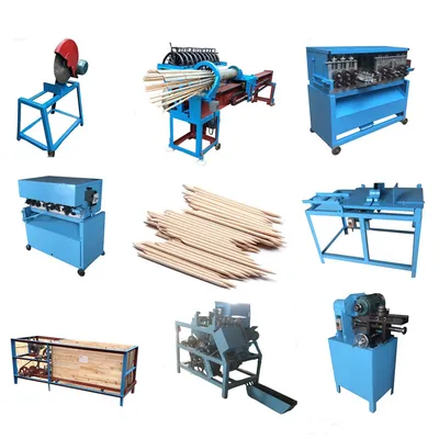 Factory Wood Bamboo Incense Round Chopstick Stick Making Machine Toothpick Making Machine