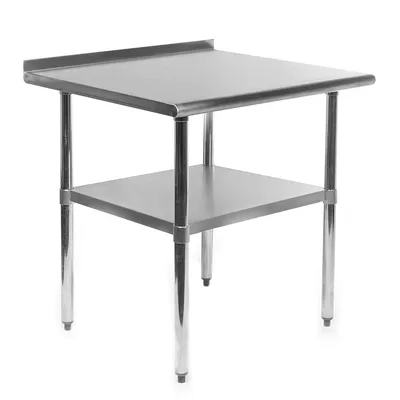 Stainless Steel Commercial Kitchen Prep & Work Table W/Backsplash