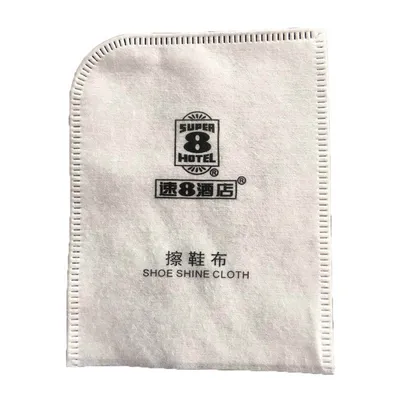 Cotton Shoe Mitt with Hotel Amenities for Hotel Room Using
