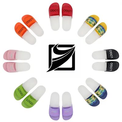 Men Slippers Sandals Customization Logo Slides Casual Fashion Slides