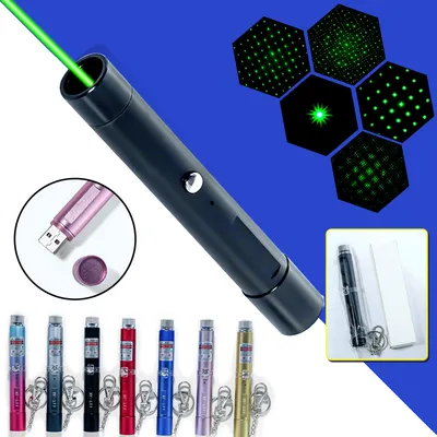 High Power Green Laser Pointer with Long Range Beam for Presentations