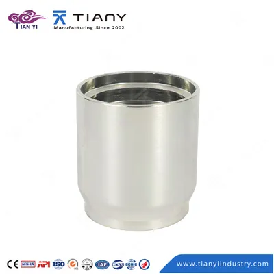 SAE 100 R1at DIN20022 2sn Hose Ferrule Sleeve 00210 Carbon Steel Zinc Plated Crimp Ferrule
