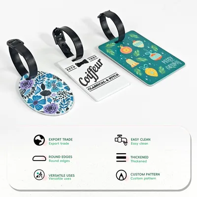 Prosub Sublimation Blank Luggage Tags Customized Design Acceptable