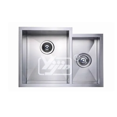 Hand Made Stainless Steel T-304 Kitchen Double Bowl Sink