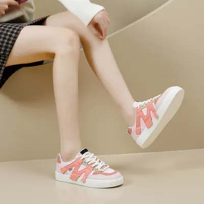 Womens Tennis Walking Pink Custom Sneakers